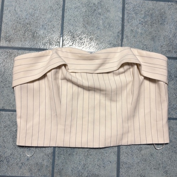 Princess Polly Tops - Princess Polly pinstripe cropped tube top